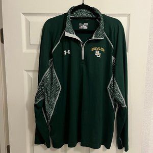 Baylor Under Armour Quarter Zip Loose Long Sleeve